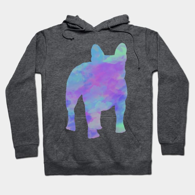 Rainbow Pastel French Bulldog Hoodie by TrapperWeasel